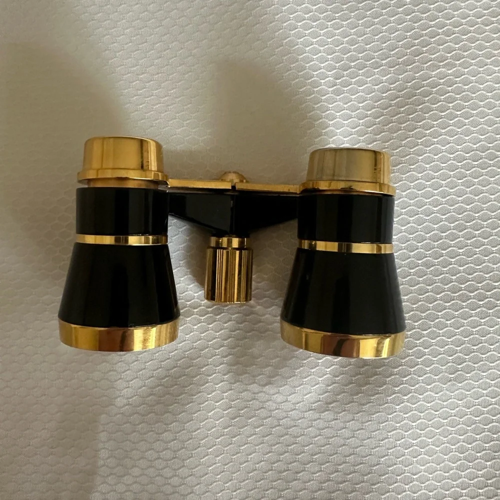 Selsi 3x25 black and brass opera glasses